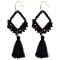 E-3863 bohemian vintage style Fashion Design Gold Plated Long Tassel crystal Earrings for women jewelry