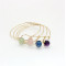 B-0798 Fashion Goldplated Natural Stone Beads Bangle Bracelet Jewelry for Women