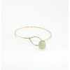 B-0798 Fashion Goldplated Natural Stone Beads Bangle Bracelet Jewelry for Women