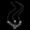 F-0352 Bohemian vintage style silver metal hollow out flower headpiece headband ethnic head chain headwear hair jewelry