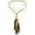 F-0350 bohemian vintage style hemp rope chain resin beads feather tassel hairband for women jewelry