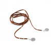 N-6442 bohemian vintage Handmade Long Black Chain coin Pendants Necklaces for women Jewerly
