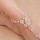 B-0795 New Fashion Summer Anklet Pearl Anklets Foot Silver Gold Chain Crystal Hamsa Beach Jewelry Girl