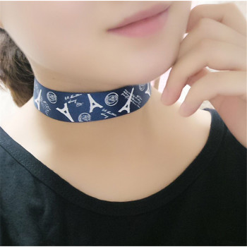 N-6429 3 colors Popular to the European and American Fashion Style Nylon Rope Short  Statement Choker Necklace for Women Jewelry