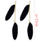 E-3874 5 Colors Bohemian Fashion Drop Earrings Feather Tassel Crystal Rhinestone Earrings for Women Jewelry