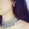 N-6348 Vintage Tribal Tibet Silver Statement Collar Choker Bib Necklace Short Chain Wide Necklaces 2 Styles