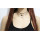 N-6435 3 Pcs/set Fashion Leather Chain Silver Plated Chain Black Resin Pendant Choker Necklace