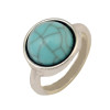 R-1398 6Pcs/set Bohemian Turkish Silver Alloy Natural Turquoise Finger Nail Midi Rings  Hollow out  Knuckle Rings For Women Jewelry