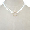 N-6440 Korean Fashion Black Velvet Rope Ring Pendant Choker Necklace Jewelry