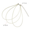 N-6439 Bohemain Silver Fashion Necklace Three Layers White Leather Chain Collars Necklace For women Jewelry