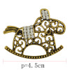 P-0333 Vintage Silver/Gold Brooch Pins Crystal Rhinestone Silver Alloy Brooches Unisex Jewelry Suit Accessories