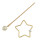 F-0361 New Fashion Women Girl Exquisite Gold Plated Alloy Pealr Hair Clip Hair Jewelry