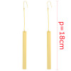 E-3884 Fashion European Style Gold Plated Alloy Long Tassel Dangle Earrings For Women Jewelry