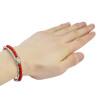 B-0571 Bohemian style vintage carved flower turquoise colorful bead leaf pendant bracelet cuff bangles