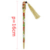 F-0362 New Fashion Design Gold Plated Alloy Exquisite Delicate Crystal Rhinestone Head Piece Tassel Chain Hairpin Women Girl Hair Jewelry