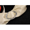 P-0336 Vintage Gold Silver Plated  Alloy Charm Geometry Shape for Women Beautiful Flower Scarf Buckle Brooch  Accessory