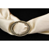 P-0336 Vintage Gold Silver Plated  Alloy Charm Geometry Shape for Women Beautiful Flower Scarf Buckle Brooch  Accessory