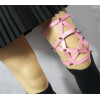 B-0808 Bohemian Rivet Star Shape Leather Thigh Chain Elastic Rope Bracelets & Bangles For Women Jewelry