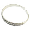 B-0804 Fashion Vintage Silver Plated Caving Adjustable Bangle Cuff Bracelet