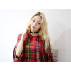 N-6451 Punk PU Leather Heart Pendant Gothic Necklace Choker for Women