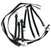 N-6480 Vintage style Leather body harness long Body Chain Jewelry underwear for Sexy Girls Multilayer Chain Body Jewelry