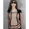 N-6470 Women Fashion Punk Style Black&Brown Leather Body Harness Body Chain Jewelry Sexy Girls Multilayer Chain Body Jewelry