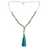 N-6446 Bohemian Vintage Rope Natrul Shell Wood Beads Pendant Necklace Jewelry