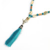 N-6446 Bohemian Vintage Rope Natrul Shell Wood Beads Pendant Necklace Jewelry