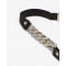 N-6456 Fashion Long Tassel Chain Silver Plated Punk Style Leather Bid Choker Pendant Necklace for Women Jewelry