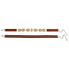 N-6465 bohemian vintage style  black leather chain crystal pendant  collar necklace for women jewelry