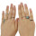 R-1408 7Pcs/set Bohemian Turkish Silver Natural Turquoise Finger Nail Midi Rings Leaf Alloy Knuckle Rings For Women Jewelry