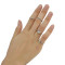 R-1405 4Pcs/set Gypsy Silver Fashion Ring Hollow Out Crystal Rhinestone Knuckle Nail Midi Finger Rings For Women Jewelry
