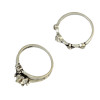 R-1405 4Pcs/set Gypsy Silver Fashion Ring Hollow Out Crystal Rhinestone Knuckle Nail Midi Finger Rings For Women Jewelry