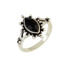 R-1404 Boho Style Vintage Silver Plated Alloy Leaf Shape with Resin Knuckle Nail Midi Rings Set Jewelry 6Pcs/Set