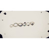 R-1414  6pc/lot Vintage style silver plated crystal rings set for Women Jewelry