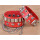 B-0810 2pcs/set Fashion Bohemia 2 styles 3 Colors Carving Five-pointed star with Chain and Skull Shape Silver Leather Cuff Bangle Bracelets Can be Adjustable