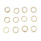 R-1411  12Pcs/Set European Style Gold Plated Alloy Hollow Out Flower Shape Carved Crystal Knuckle Nail Finger Midi Rings Set Jewelry