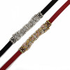 N-6479 bohemian vintage style silver plated black leather bird shape pendant necklace for women jewelry
