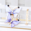P-0340 2 Colors New Fashion Gold Plated Charm Rhinestone Butterfly Scarf Buckle Brooch Women Accessories