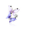 P-0340 2 Colors New Fashion Gold Plated Charm Rhinestone Butterfly Scarf Buckle Brooch Women Accessories