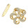 P-0341 Boho Style Vintage Gold Silver Plated Alloy 2 colors pearl with Flower Shape crystal Scarf Buckle Brooch Women & Girl Accessory