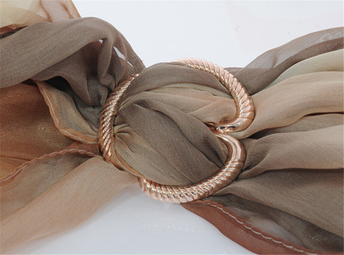 P-0342 Fashion Style Vintage Gold Silver Plated Alloy 2 colors  Scarf Buckle for Women & Girl Accessory