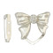 P-0343 2 Colors New Fashion Silver Gold Plated Charm Rhinestone Bowknot Shape Scarf Buckle Brooch Women Jewelry
