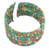 B-0815 4 Colors Choice Bohemian Style Handmade 17 Layers Set Colorful beads Cuff