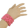 B-0815 4 Colors Choice Bohemian Style Handmade 17 Layers Set Colorful beads Cuff