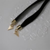 N-6488 bohemian vintage style black long leather chain Collar Necklace for women jewelry