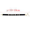 N-6497  Women Black Retro Velvet  Crystal Collars Necklace Choker Short Clavicle Chain