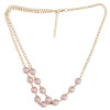 F-0374 New Fashion Pink Beads Goldplated Alloy Chain Hairband Head jewelry for women Accessory