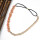 F-0373 bohemian vintage style gold plated resin beads black leather chain necklace for women jewelry