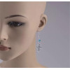 E-3897 Fashion Silver Plated 8 Styles Resin Beads Dangle Earring for Women Jewerly